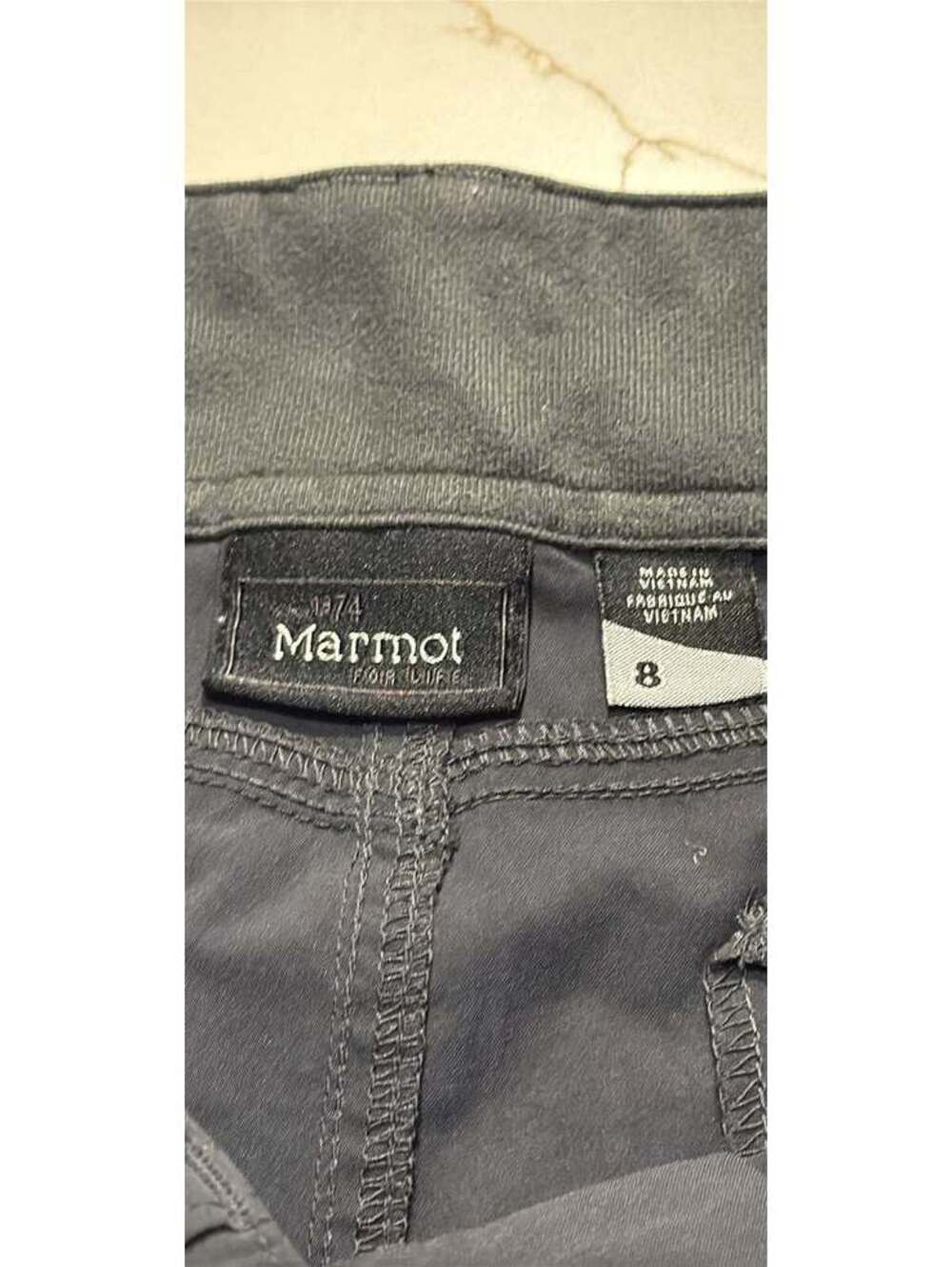 Marmot Women's Lobo's Convertible Pant Size 8 Dark Charcoal Gray Hiking Outdoor